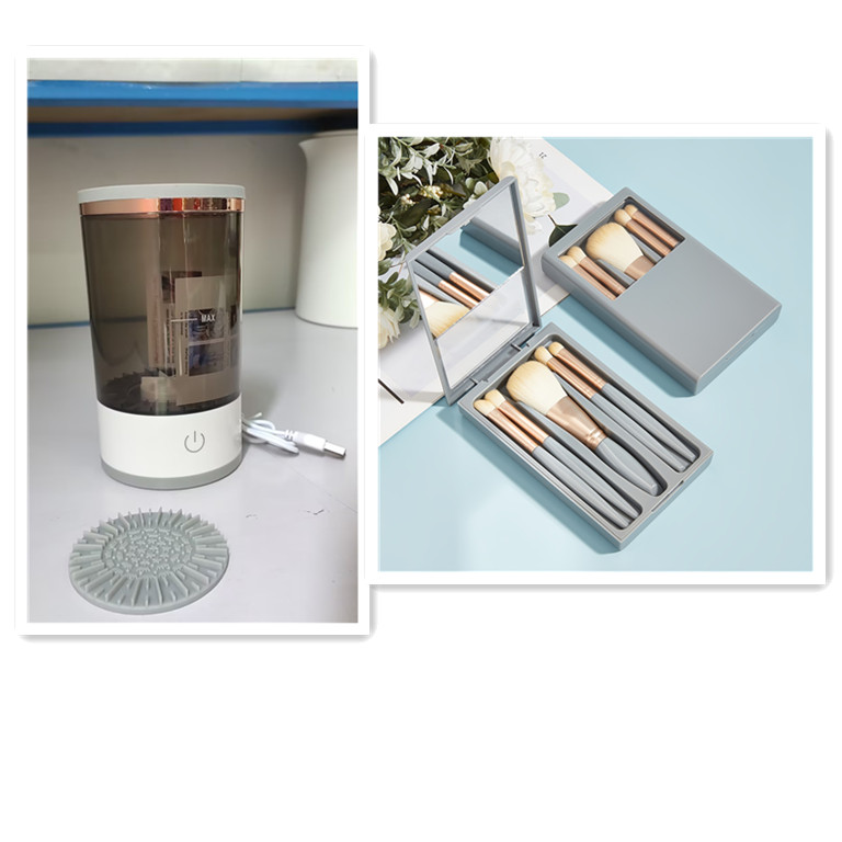 GlamClean — Nettoyeur de Pinceaux Électrique Rechargeable