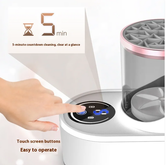 Nettoyeur Électrique de Pinceaux de Maquillage — Nettoyage Rapide & Hygiénique