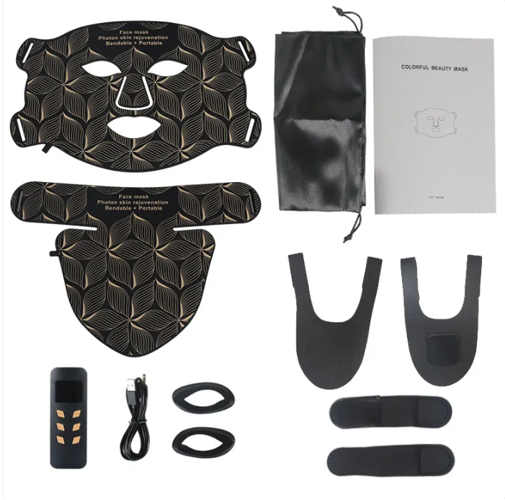 Appareil Beauté LED Anti-Âge en Silicone — Rajeunissement & Soin de la Peau à Domicile