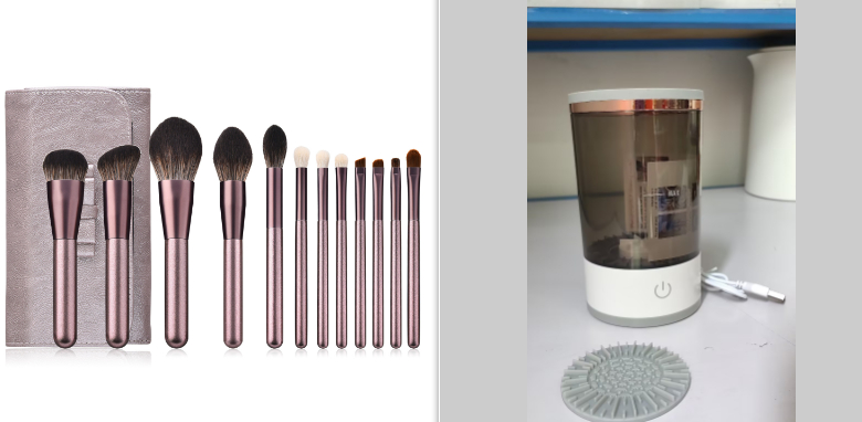 GlamClean — Nettoyeur de Pinceaux Électrique Rechargeable