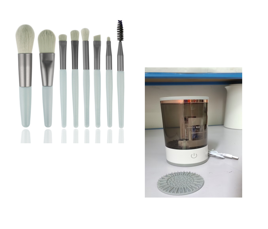 GlamClean — Nettoyeur de Pinceaux Électrique Rechargeable