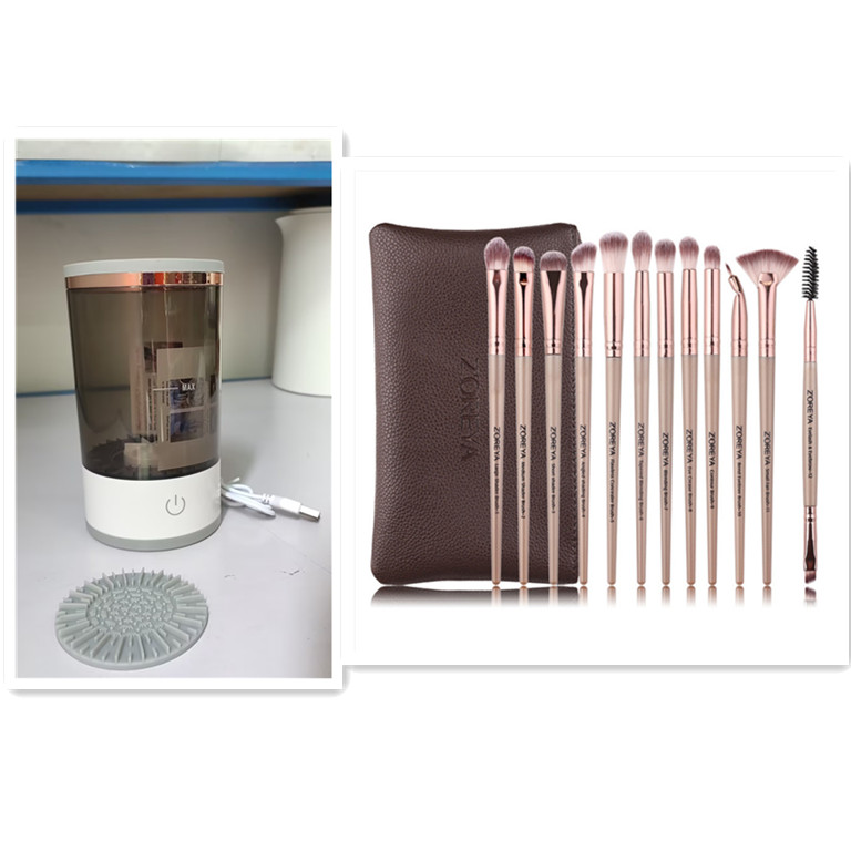 GlamClean — Nettoyeur de Pinceaux Électrique Rechargeable