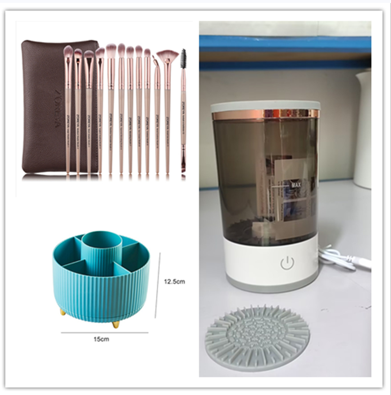 GlamClean — Nettoyeur de Pinceaux Électrique Rechargeable