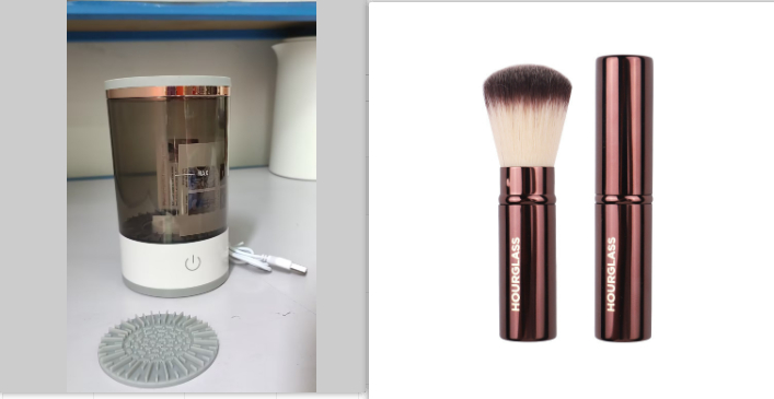 GlamClean — Nettoyeur de Pinceaux Électrique Rechargeable