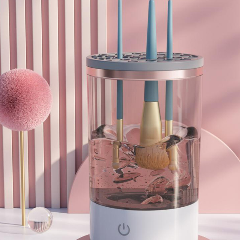 GlamClean — Nettoyeur de Pinceaux Électrique Rechargeable
