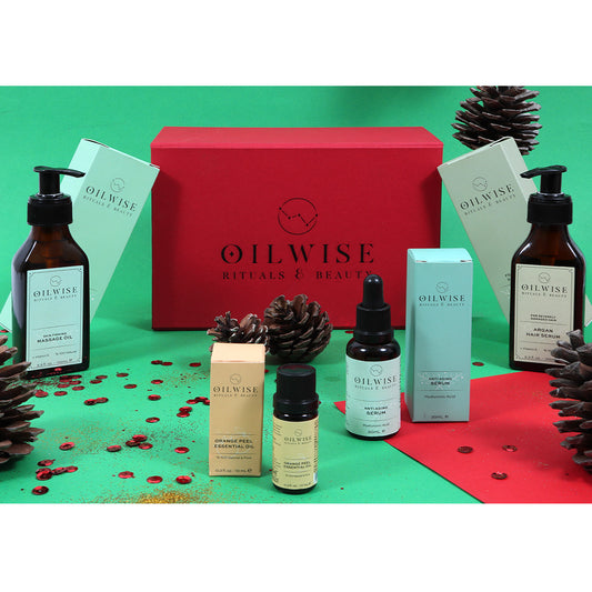 Kit Beauté Oilwise — Huile Anti-Cellulite, Sérum Anti-Âge & Soin à l'Argan